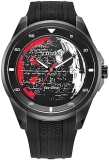Citizen Mens Eco-Drive AW1606-06W Death Star Vader Black Silicone Strap Stainless Steel Case