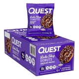 Quest Nutrition Chocolate Frosted Donuts Protein Snack, 14g Protein, Low Sugar, 9 Count