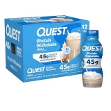 Quest Nutrition Vanilla Protein Shake 45g Protein, Low Sugar, Gluten Free, 12 Pack Ready to Drink