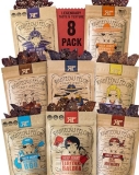 Righteous Felon Beef Jerky Variety Pack - Gluten Free, High Protein, Keto-Friendly 8 Pack