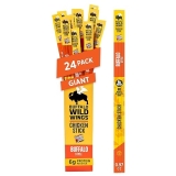 Slim Jim Buffalo Wild Wings Smoked Chicken Sticks, 6g Protein, 24 Count, Easter Basket Gift
