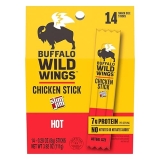 Slim Jim Buffalo Wild Wings Hot Smoked Meat Sticks, 7g Protein, Snack Size, 14 Pack