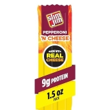 Slim Jim Beef Cheese Pepperoni Meat Sticks, 10g Protein, 1.5 oz Smoked Snack