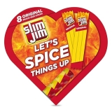 Slim Jim Original Smoked Meat Sticks, 8-Pack, 6g Protein, Valentines Day Gift Box for Him