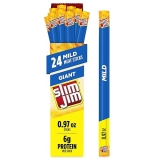 Slim Jim Giant Mild Smoked Meat Sticks, 6g Protein, 0.97 oz, 24 Count - Easter Basket Gift