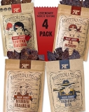 Righteous Felon All-Natural Beef Jerky 4-Pack High Protein, Low-Sugar, Keto Gluten-Free Snacks