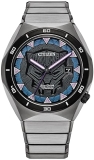 Citizen Mens Eco-Drive Black Panther Watch Super Titanium Multi-Color Dial AW1668-50W
