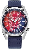 Citizen Eco-Drive Spider-Man Mens Watch 42mm Blue Dial Stainless Steel Blue Strap AW1680-03W