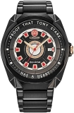 Citizen Eco-Drive Tony Stark I Love You 3000 Black Stainless Steel Watch 43mm AW1019-52W
