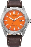 Citizen Mens Eco-Drive Brycen Sport Watch Silver-Tone Super Titanium Case Date Display