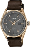 Citizen Mens Eco-Drive Sport Casual Watch with Date and Patterned Dial, 3-Hand Display