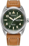 Citizen Mens Eco-Drive Weekender Garrison Field Watch Super Titanium Durable Design