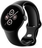 Google Pixel Watch 2 Matte Black with Fitbit Heart Rate, Stress, Safety - Android Smartwatch