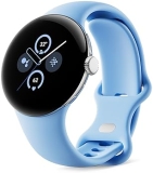 Google Pixel Watch 2 with Fitbit Features Heart Rate, Stress, Safety Silver Case, Bay Band