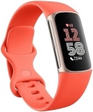 Google Fitbit Charge 6 Fitness Tracker with GPS, Heart Rate, Google Apps, Premium, Gold Coral