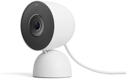 Google Nest Cam Indoor 3rd Gen Wired Security Camera 2K Video Night Vision 2-Way Audio Snow
