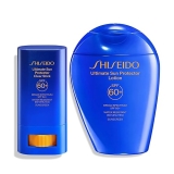 Shiseido Ultimate Sun Protector SPF 60 Clear Stick Lotion Set - Lightweight, Broad-Spectrum Sunscree