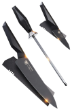 Dalstrong 8" Chef's Knife + 3.75" Paring Knife + 9" Honing Steel Shadow Black Bundle