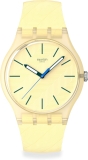 Swatch Unisex Yellow Bio-Sourced Quartz Casual Watch Citrus TILT Stylish Timepiece