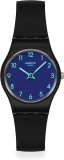 Swatch Grace in TIME Womens Black Polymer Quartz Casual Watch