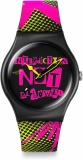 Swatch New Gent Bioceramic Black Quartz Unisex Watch Waterproof Casual Distort Mode