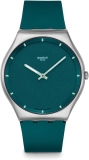 Swatch Skin Irony Green Stainless Steel Quartz Watch Unisex Casual Water Resistant