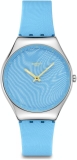 Swatch Skin Irony Unisex Blue Stainless Steel Quartz Watch Water Resistant Casual Design