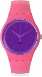 Swatch New Gent Biosourced Pink Quartz Unisex Watch Waterproof Casual Polymer Berry