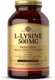 Solgar L-Lysine 500mg 250 Veg Capsules - Collagen Support, Skin Lip Health, Vegan, Non-GMO