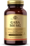 Solgar GABA 500mg 100 Veg Capsules - Relaxation, Nervous System Support - Vegan, Non-GMO