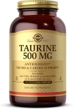 Solgar Taurine 500mg - 250 Vegan Capsules for Brain Health, Antioxidant, Gluten Dairy Free