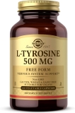 Solgar L-Tyrosine 500mg 100 Veg Capsules Brain Nervous Support, Vegan, Gluten-Free