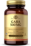 Solgar GABA 500mg 50 Veg Capsules - Relaxation Nervous Support, Non-GMO, Vegan, Gluten-Free