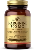 Solgar L-Arginine 500mg 100 Veg Capsules - Non-GMO, Vegan, Gluten Free, Nitric Oxide Booster
