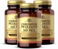 Solgar Chromium Picolinate 500 mcg - 180 Veg Capsules, Sugar Metabolism Support, Non-GMO