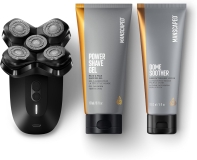 MANSCAPED The Dome Shaver PRO - Bald Head Shaver with SkinSafe, FlexAdjust Aftershave Kit