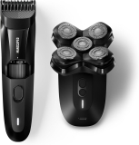 MANSCAPED Beard Dome Bundle Beard Hedger Trimmer Dome Shaver PRO with SkinSafe Tech