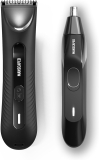 MANSCAPED The Perfect Duo 3.0 Plus Waterproof Mens Body Nose Hair Trimmers with SkinSafe Blades