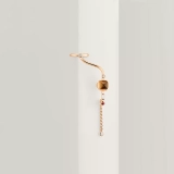 Hermes Planètes & Météores left single dangle earring