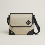 Hermes Allback messenger bag ficelle / noir