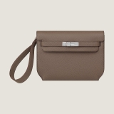 Hermes Kelly depeches 25 pouch étoupe