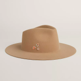 Hermes Faubourg Jump hat beige camel