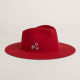 Hermes Faubourg Jump hat rouge rubis