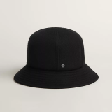 Hermes  Ludovica Rocabar bucket hat noir / noir