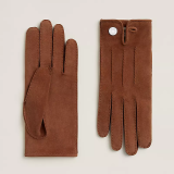 Hermes Nervures Droites gloves cognac