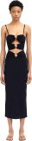 Christopher Esber Pierced Orbit Column Dress Black
