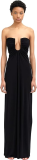 Christopher Esber Arced Palm Strapless Dress