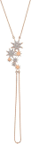 Bee Goddess Venus Star 14k Rose Gold Hand Bracelet, SH05966
