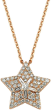 Bee Goddess Sirius Star 14k Rose Gold Necklace, KL20731