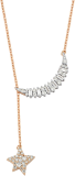 Bee Goddess Sirius Star 14k Rose Gold Necklace, KL23294
